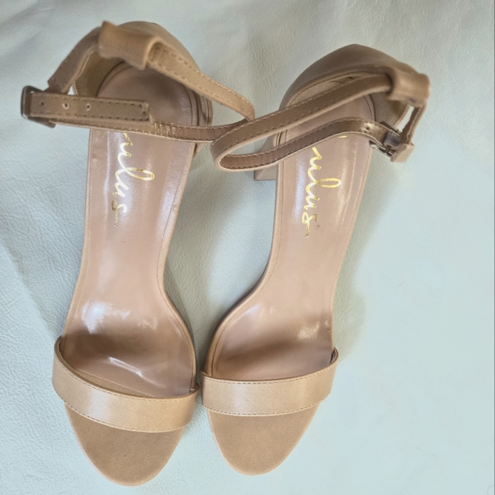 NEW💫 - Lulu's Taylor Naked Heels Size 8.5 - Picture 5 of 9